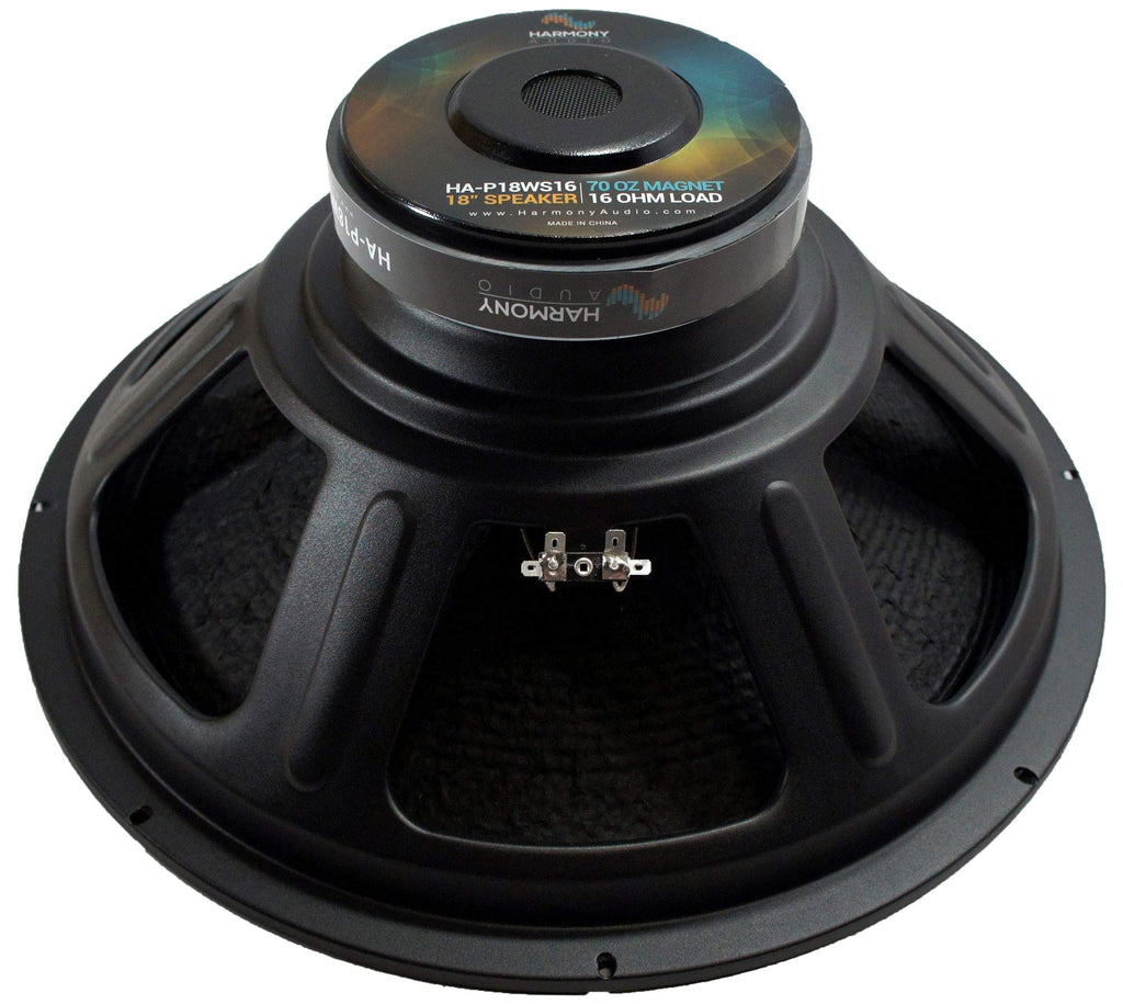 16 Ohm 18 Inch Woofer 4 Pack 1200W Subwoofer I92203
