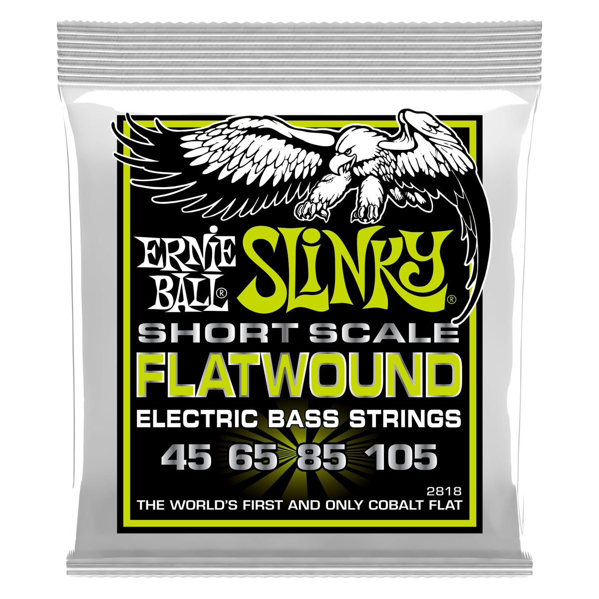 Flatwound Short Scale Electric Bass Strings 45-105 Gauge N8651