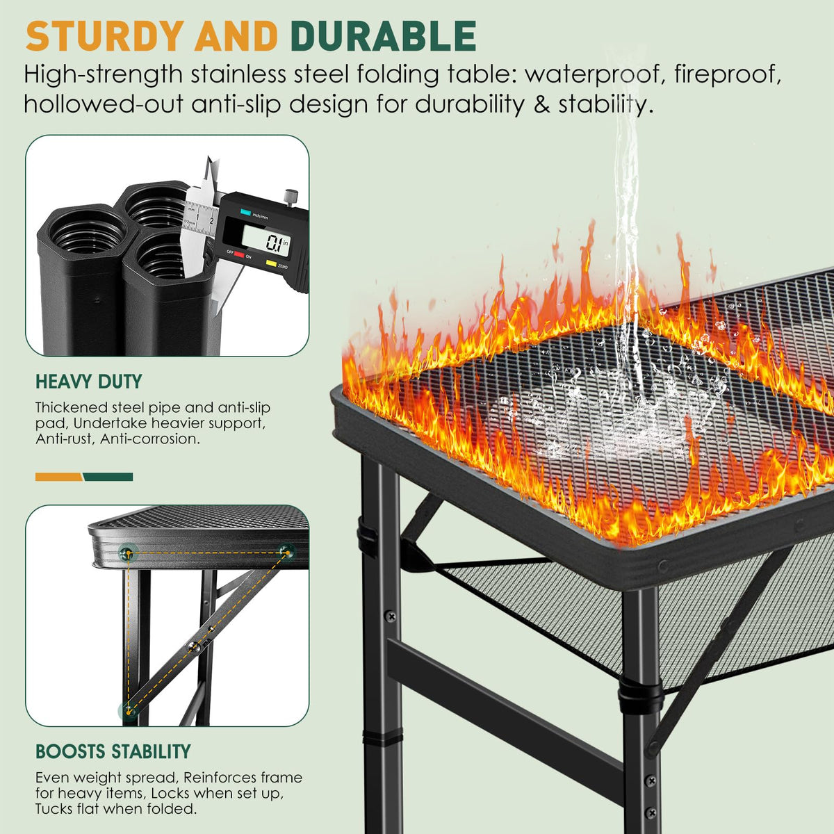 3ft Aluminum Folding Camping Table A732