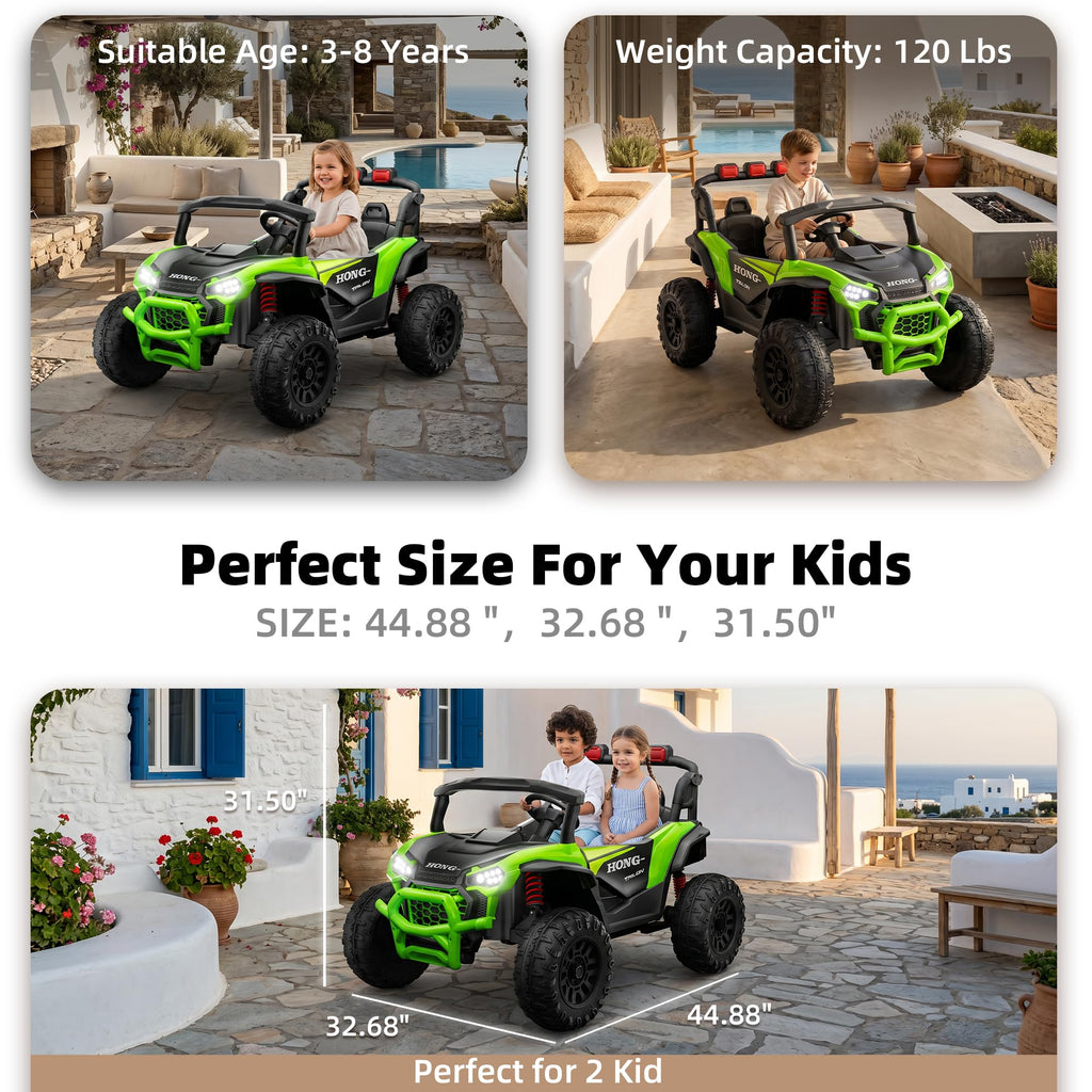 24V Two-Seater Kids UTV Off-Road Electric Car C622746