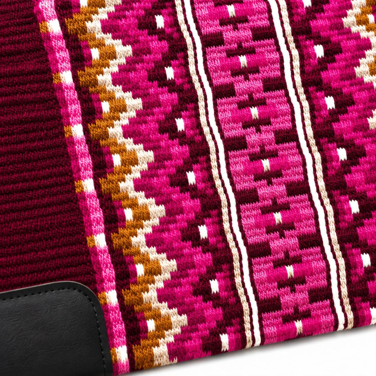 Burgundy Pink Tribal Horse Saddle Pad R38268