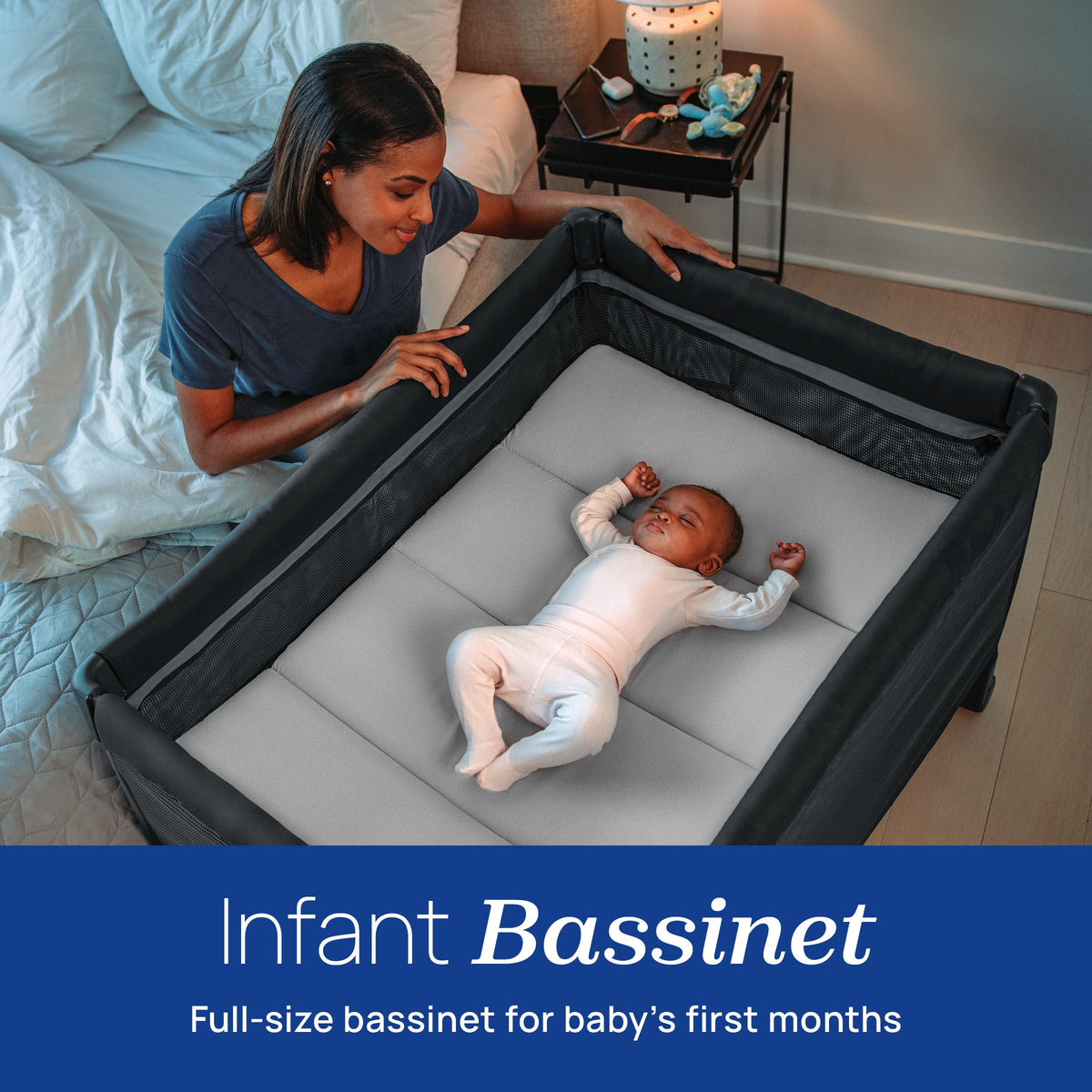 Instant Setup Playard with Bassinet and Carry Bag T5851