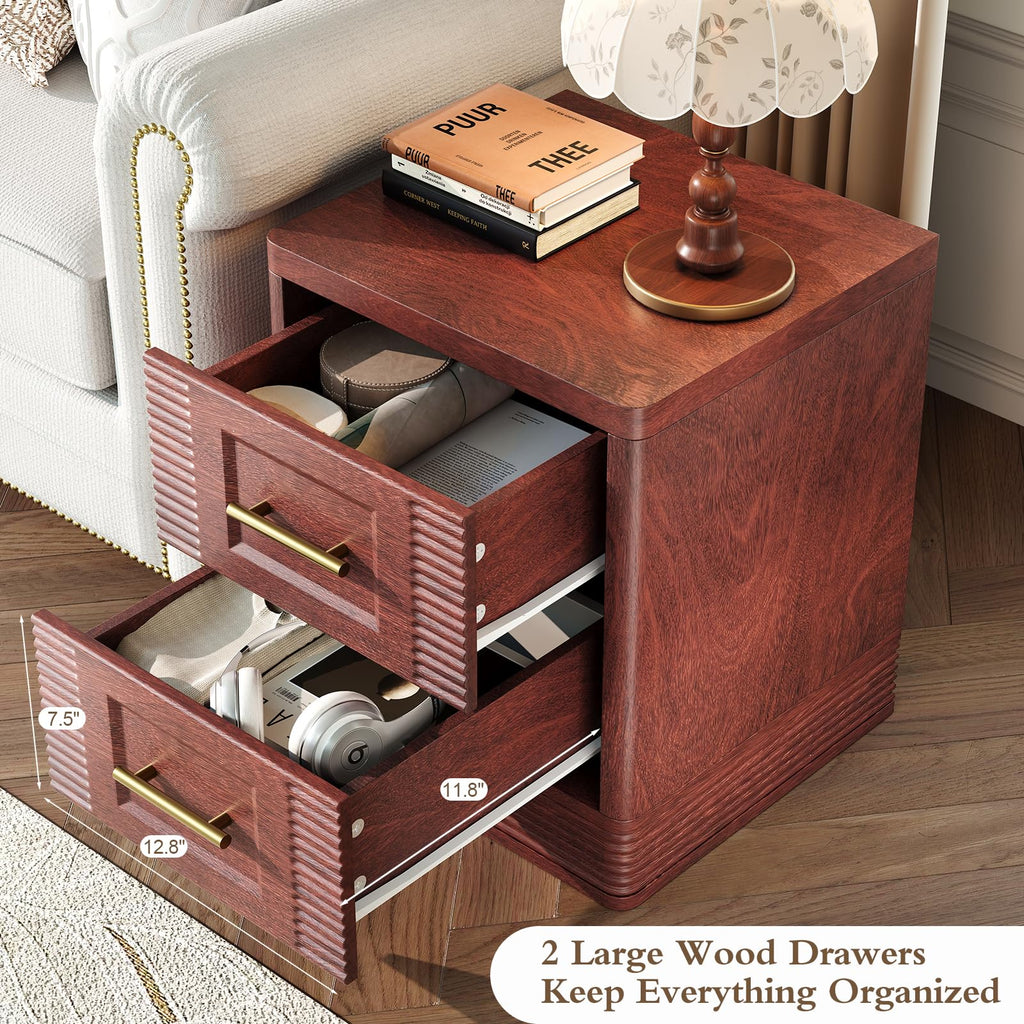 2 Drawer Nightstand H4601