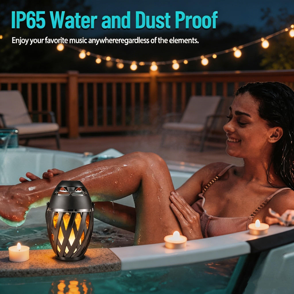 2 Pack Waterproof Wireless Bluetooth Outdoor Speakers U950