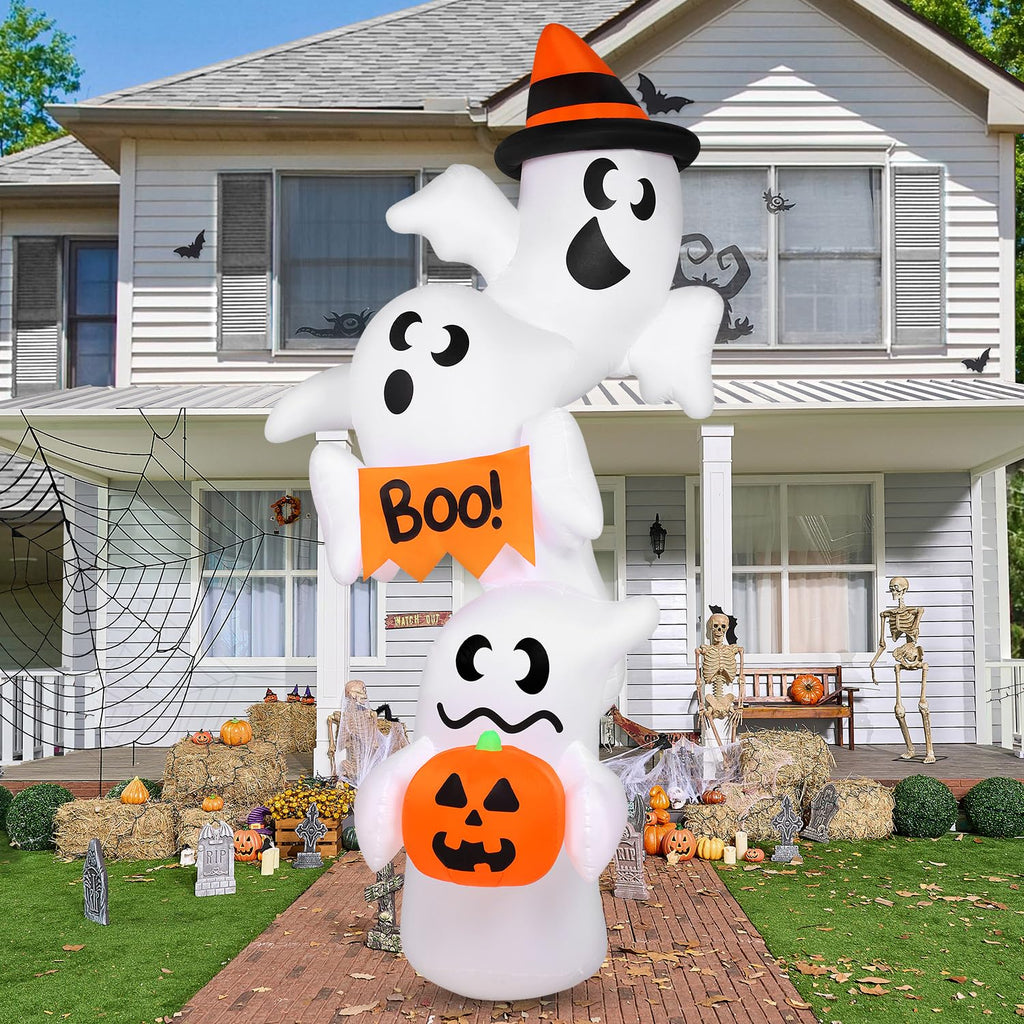 Inflatable Ghost Outdoor Decorations with LEDs Y17152