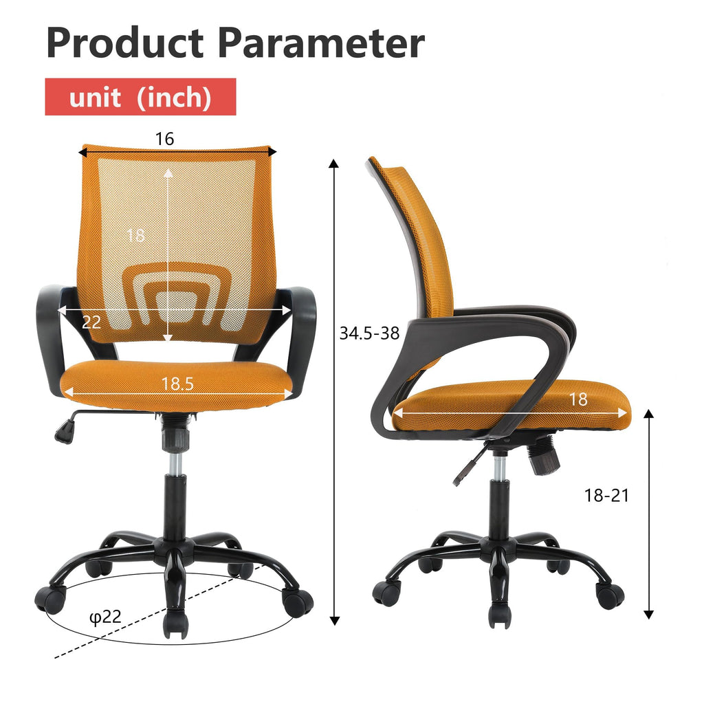 Orange Mesh Ergonomic Office Chair T22967