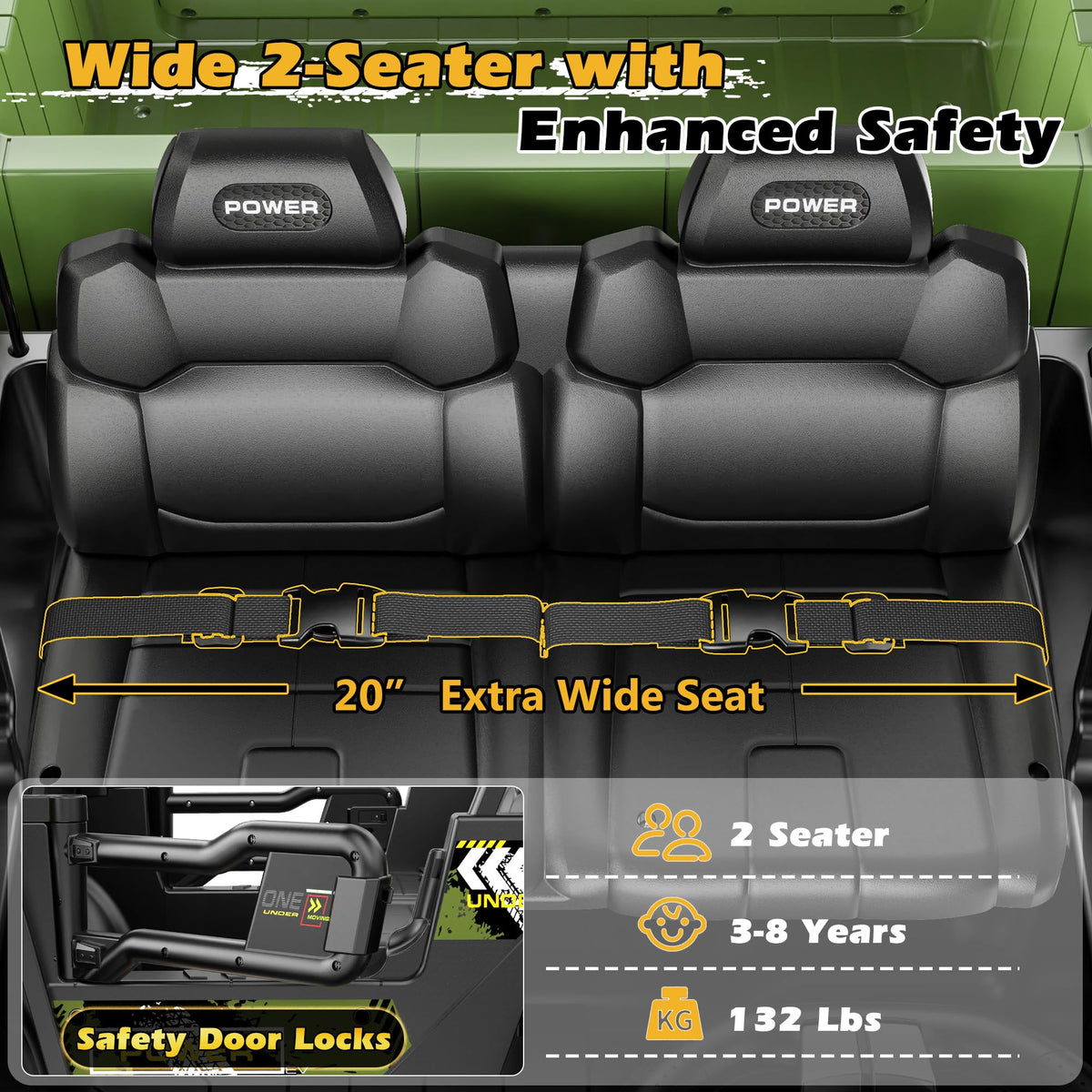 24V 2 Seater Ride On Dump Truck V8739