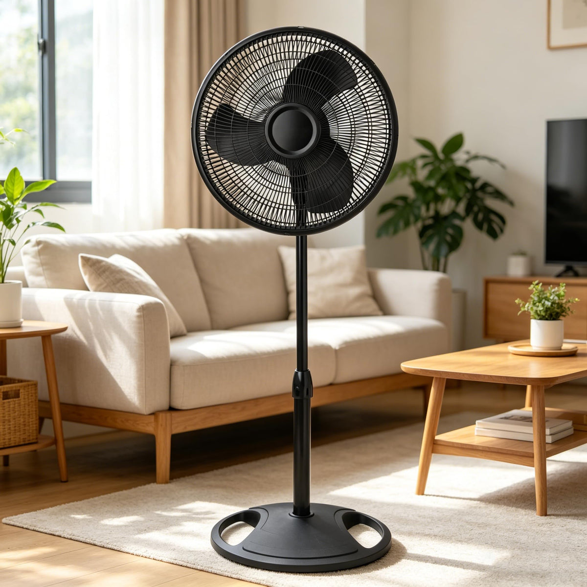16" Oscillating Adjustable Pedestal Fan D398