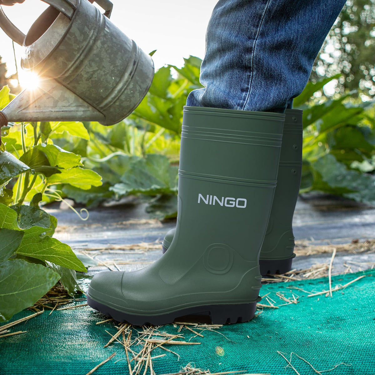 Men's Steel Toe Waterproof Rubber Boots L454