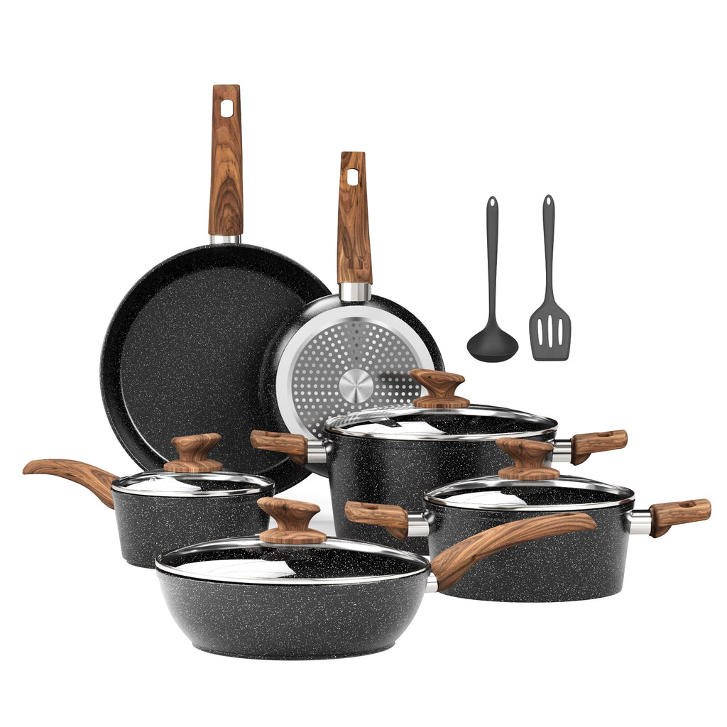 12 Pcs Non Stick Induction Cookware Set T653145