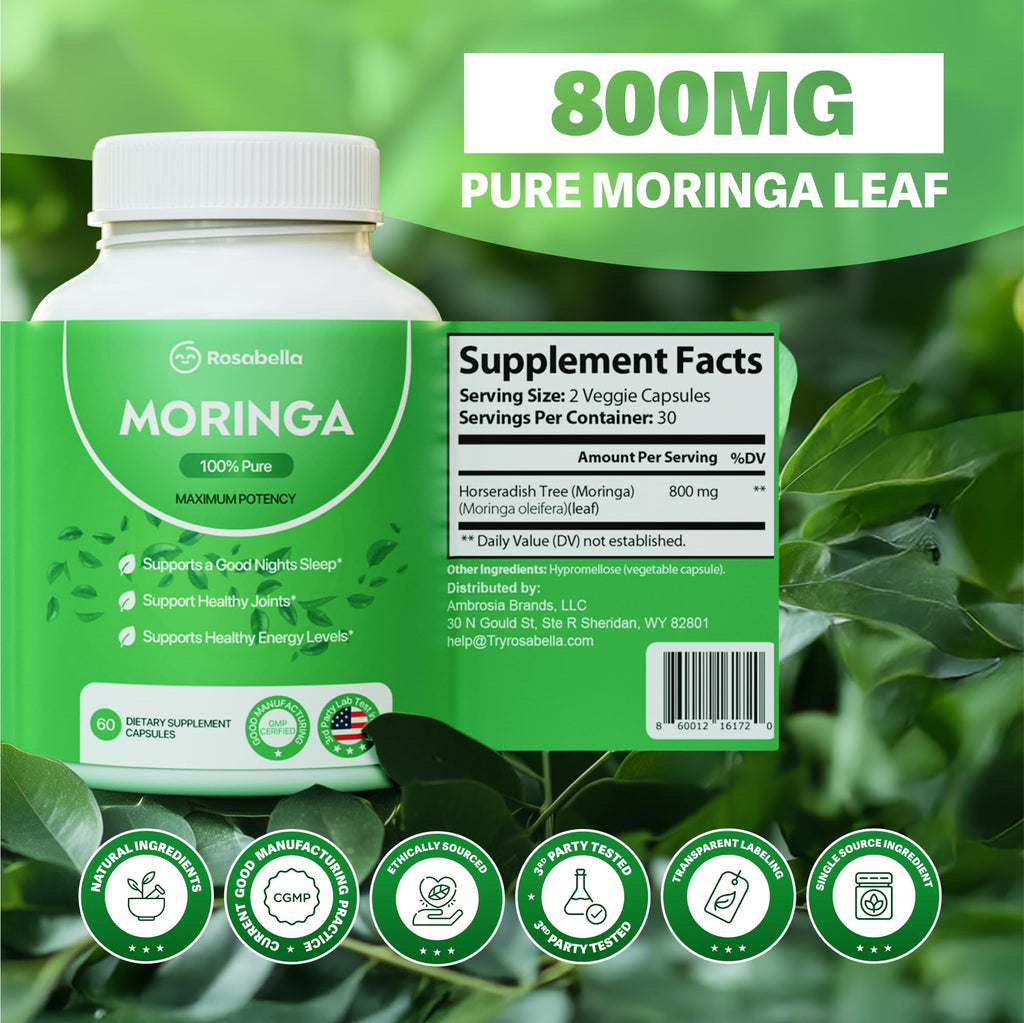 Moringa Capsules 120 Count D23600