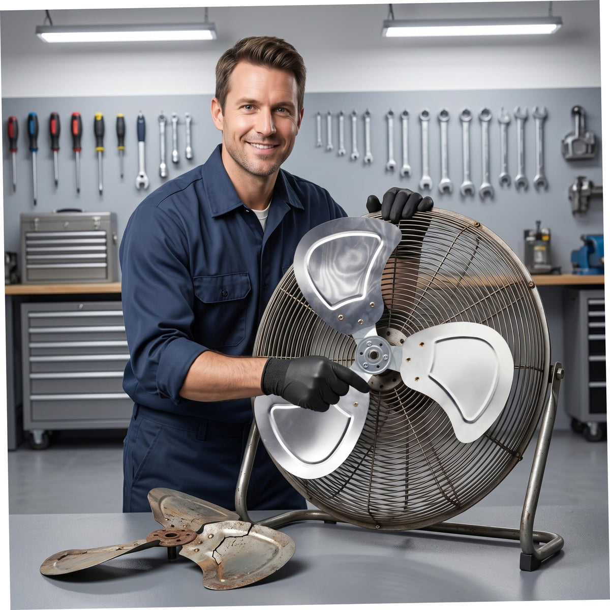 20 Inch Aluminum Alloy Replacement Fan Blade K313