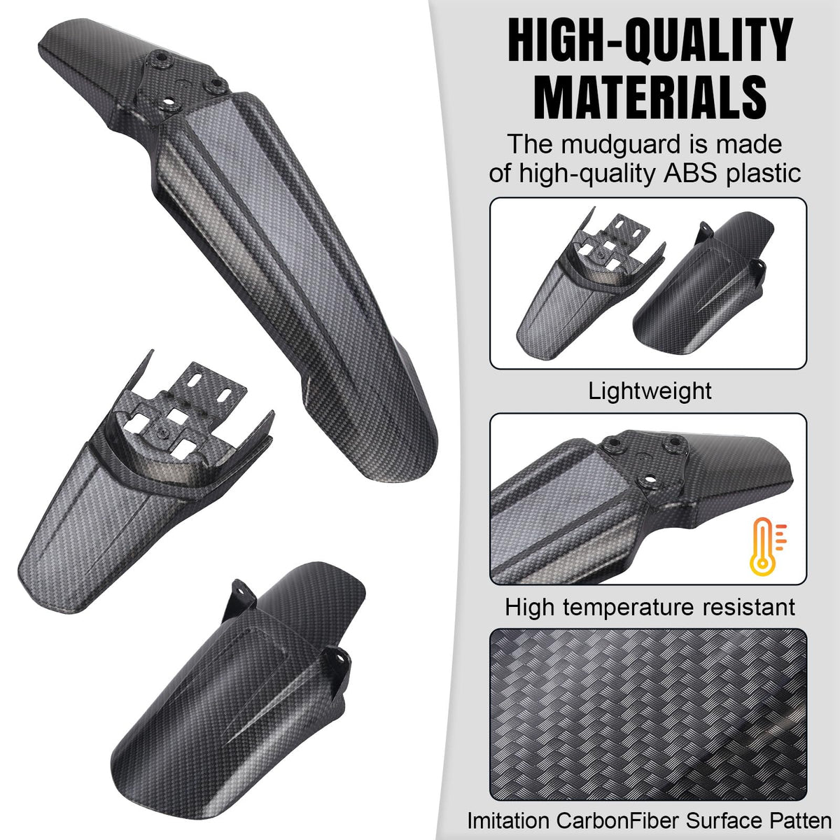 Black Front & Rear Fender Kit S88433