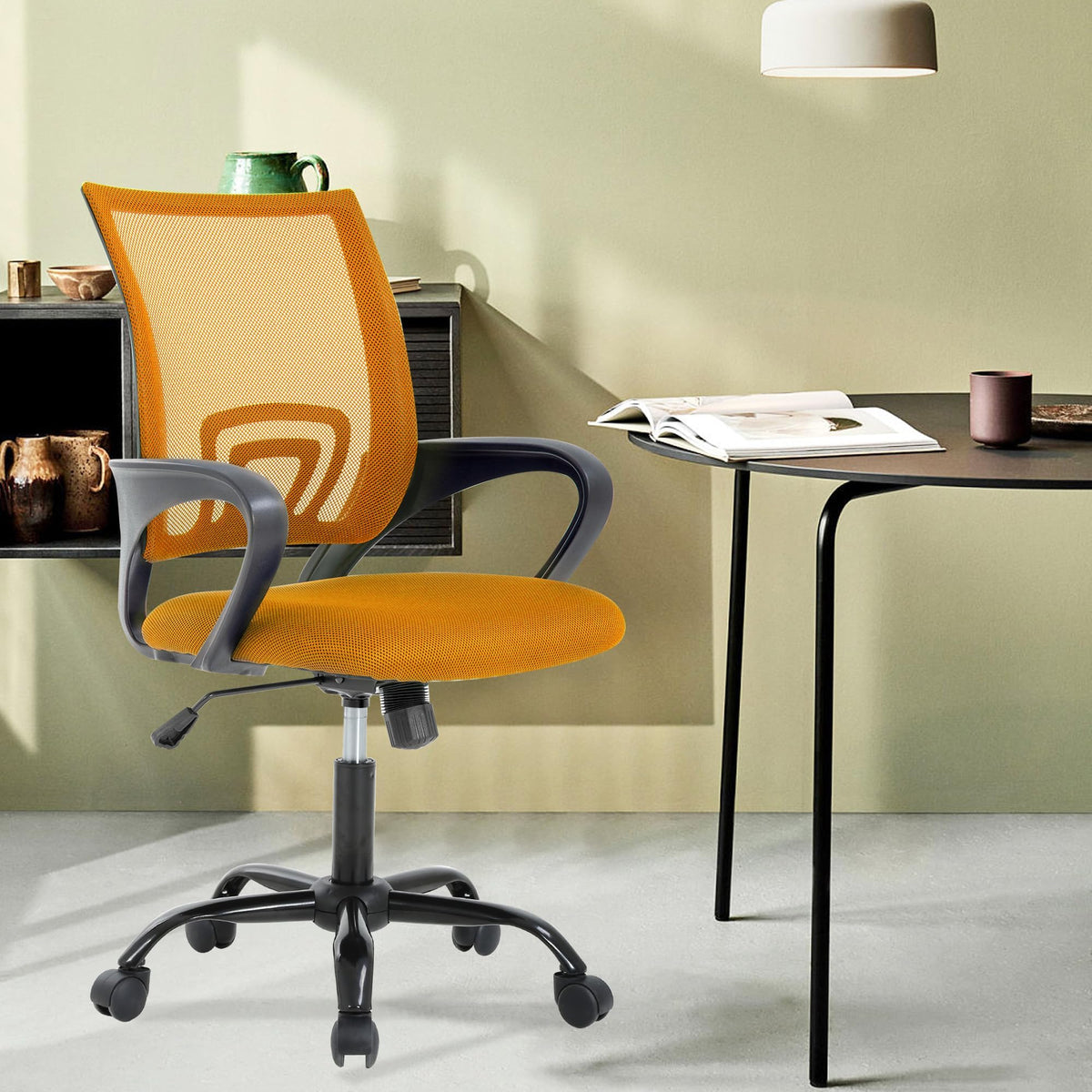 Orange Mesh Ergonomic Office Chair T22967