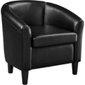 Black Faux Leather Accent Chair G561