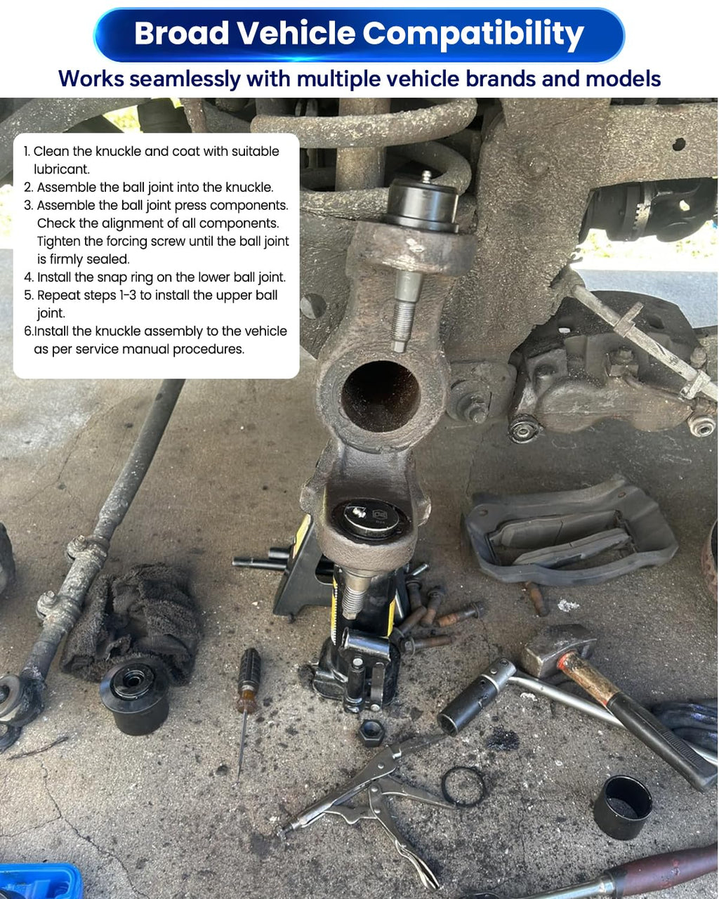 14pcs Ball Joint Service Adapter Set D553477