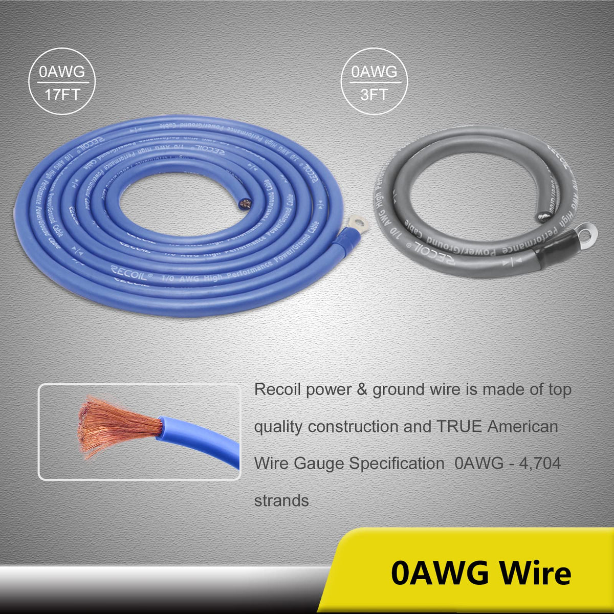 0 Gauge Car Audio Amplifier Wiring Installation Kit P310850