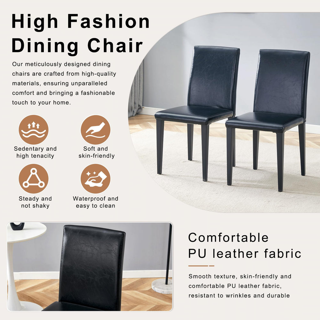 9 Piece Dining Table Set with 8 Pu Leather Chairs K1847