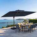 10x13 FT Cantilever Patio Umbrella with Base B68996