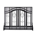 Black Metal Fireplace Screen T252