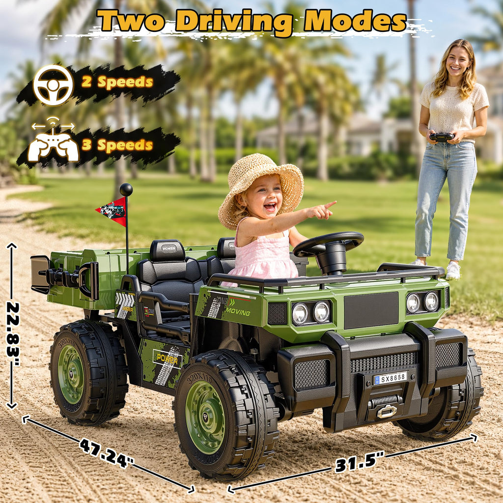 24V 2 Seater Ride On Dump Truck V8739