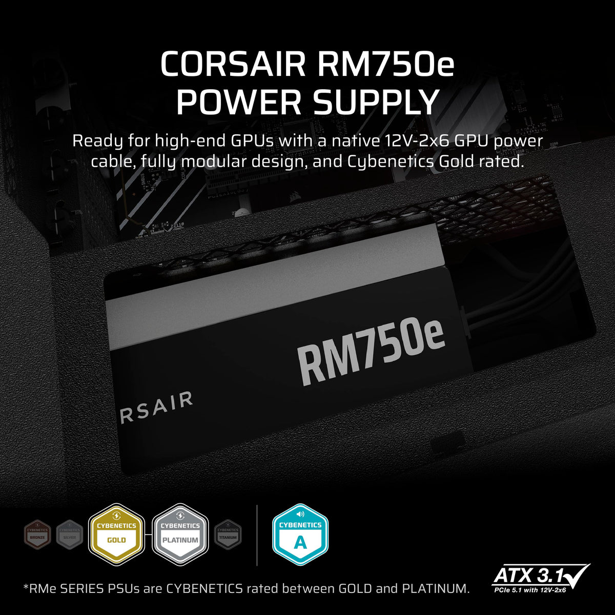 750W ATX Power Supply – Black O923