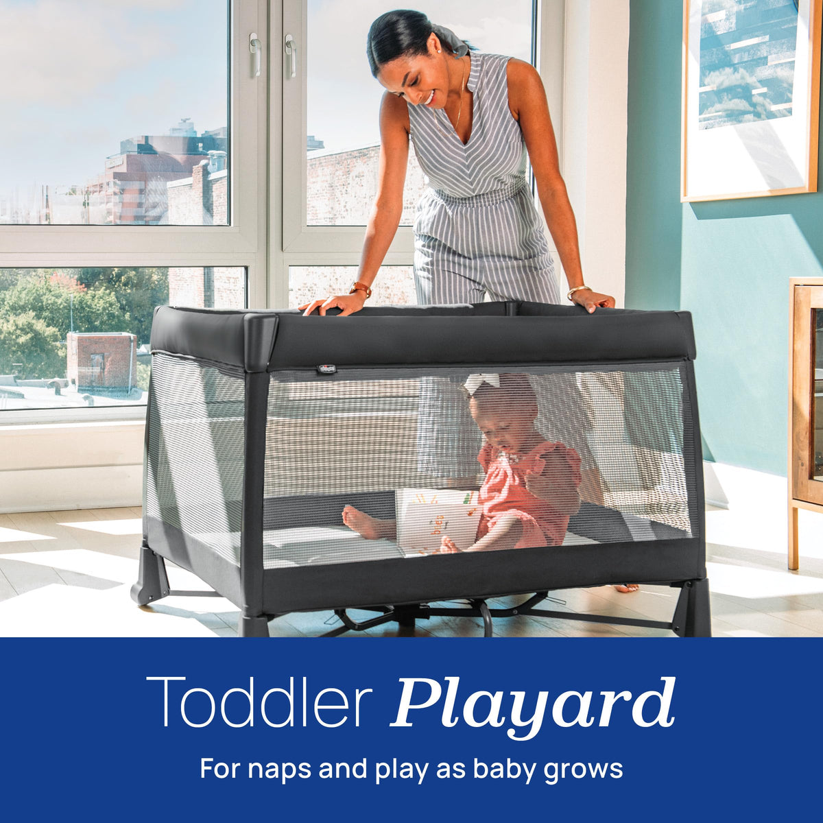 Instant Setup Playard with Bassinet and Carry Bag T5851
