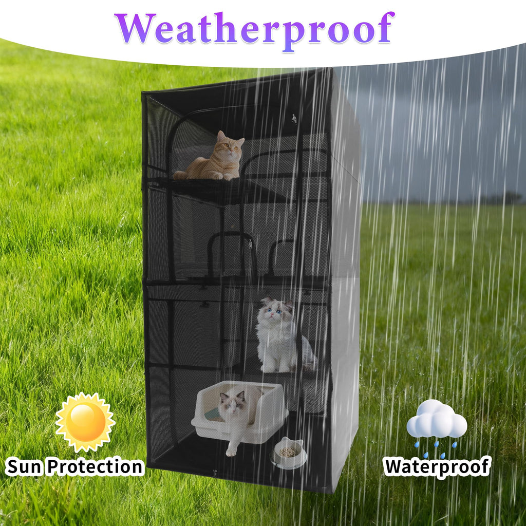 Outdoor Cat Enclosure 72.4" H Z7674
